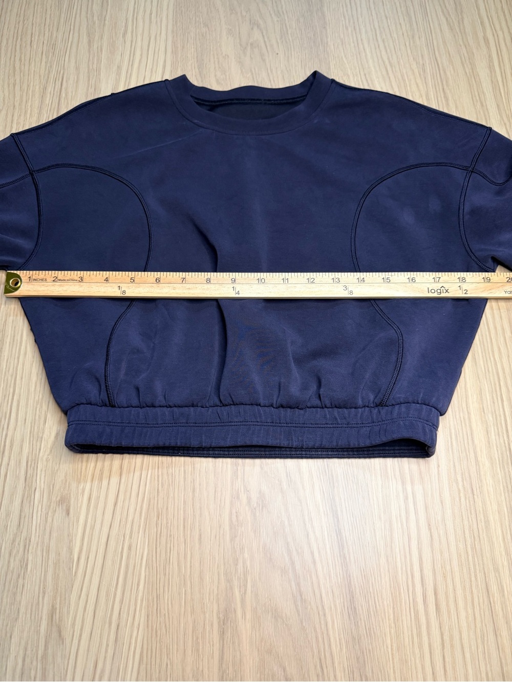 LULULEMON Softstreme Gathered Black T-Shirt Crop Athleisure Top Size 4 - Picture 7 of 11